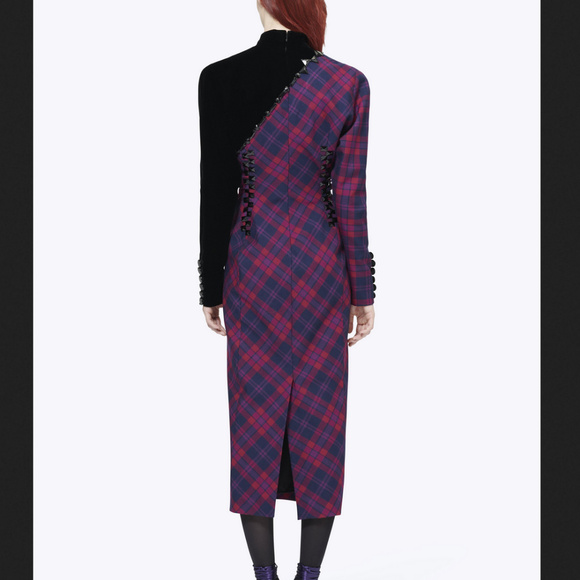 Marc Jacobs Embellished tartan wool Runway dress - Picture 5 of 17